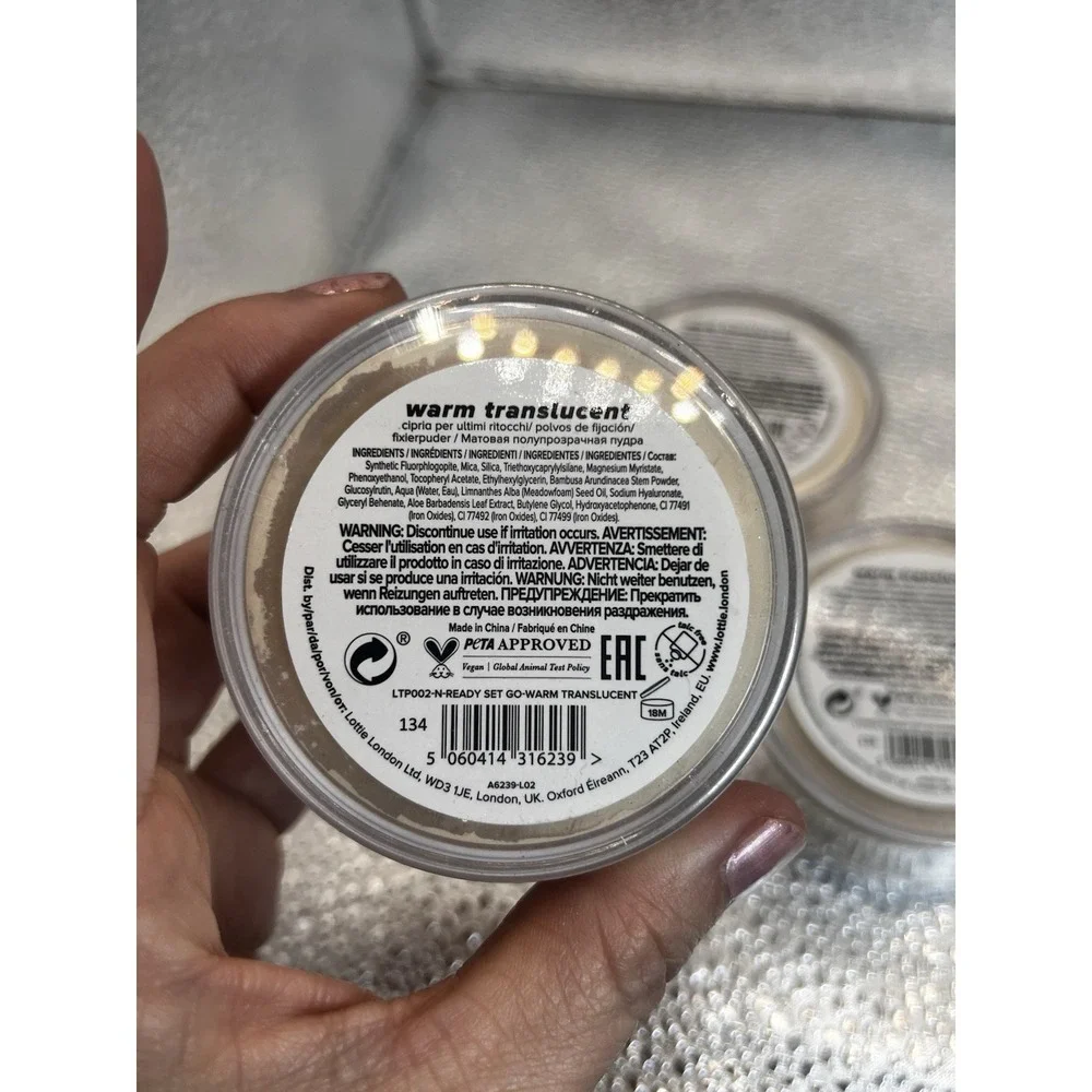 (3) Lottie London Ready Set Go Warm Translucent Setting Powder .52 oz‎